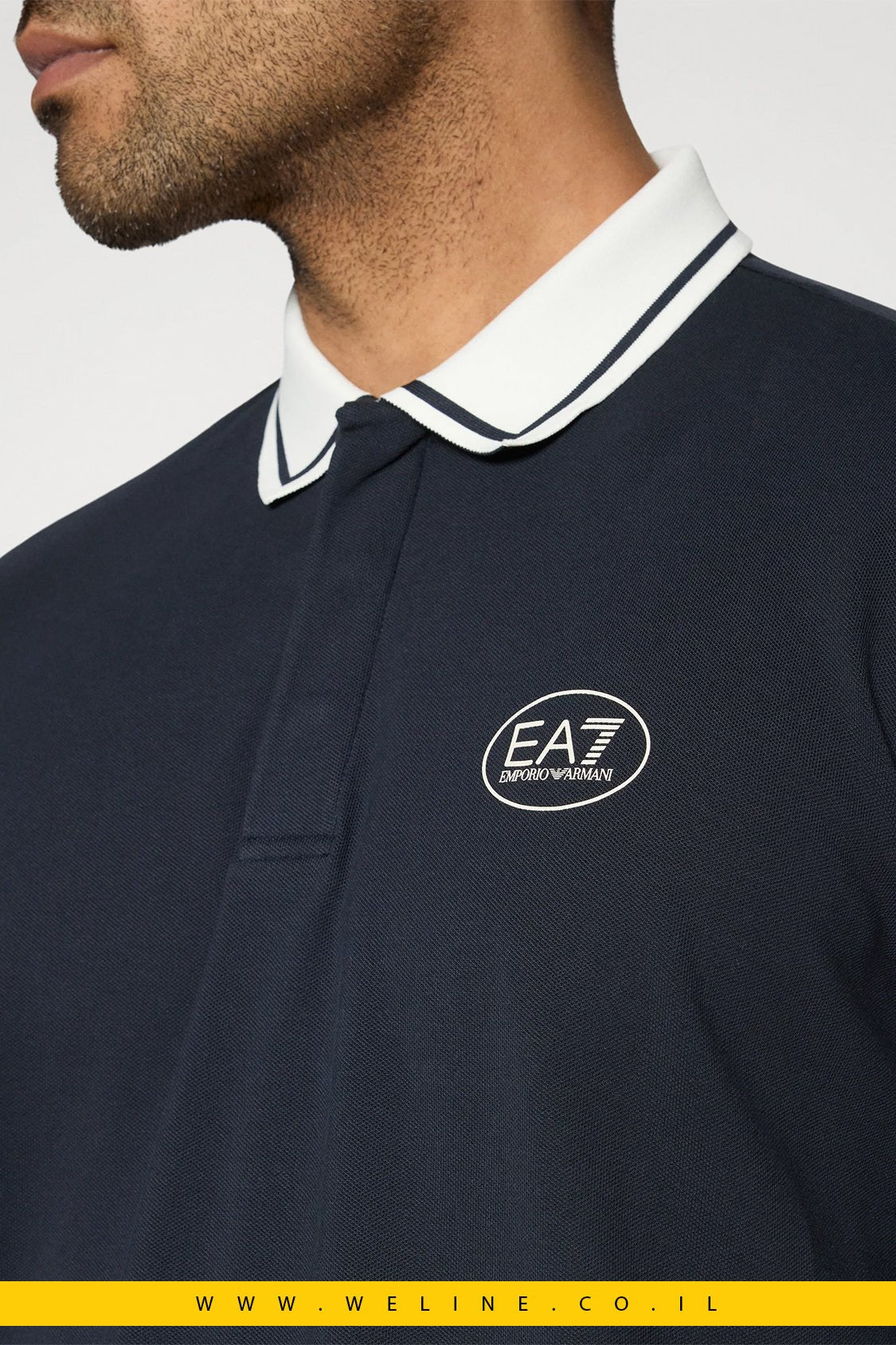 חולצת פולו EA7 Emporio Armani Tennis Club Mini – צבע כחול - WELINE.CO.IL