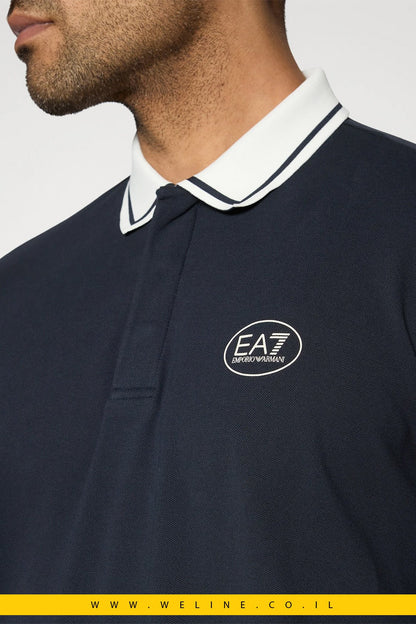 חולצת פולו EA7 Emporio Armani Tennis Club Mini – צבע כחול - WELINE.CO.IL