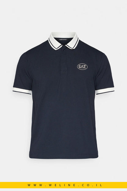 חולצת פולו EA7 Emporio Armani Tennis Club Mini – צבע כחול - WELINE.CO.IL