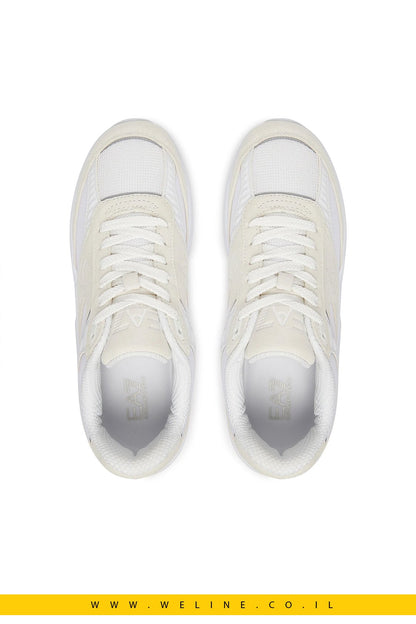 נעלי סניקרס לבנות EA7 Emporio Armani – Triple White - WELINE.CO.IL