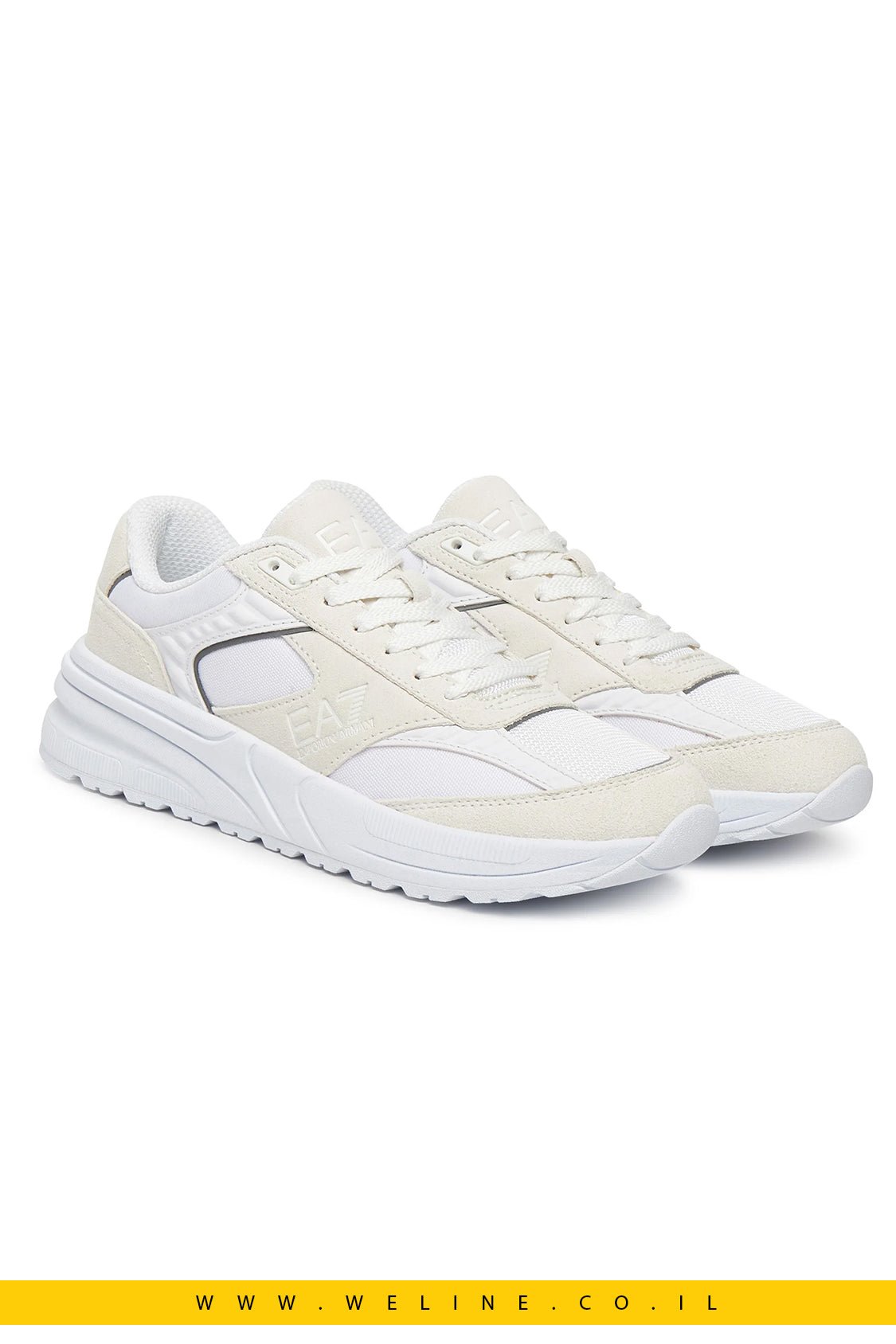 נעלי סניקרס לבנות EA7 Emporio Armani – Triple White - WELINE.CO.IL