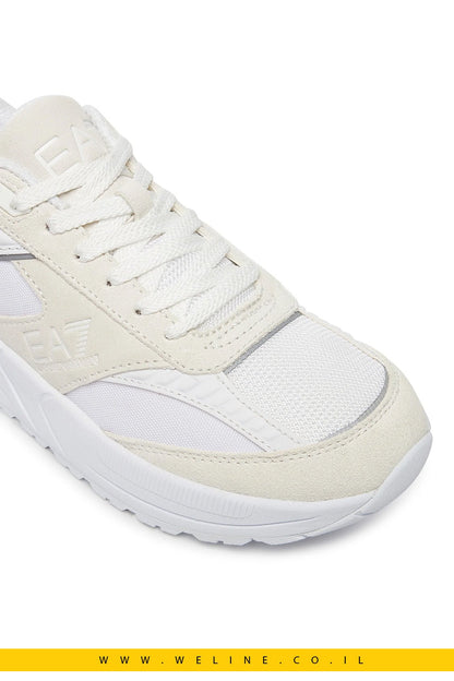 נעלי סניקרס לבנות EA7 Emporio Armani – Triple White - WELINE.CO.IL