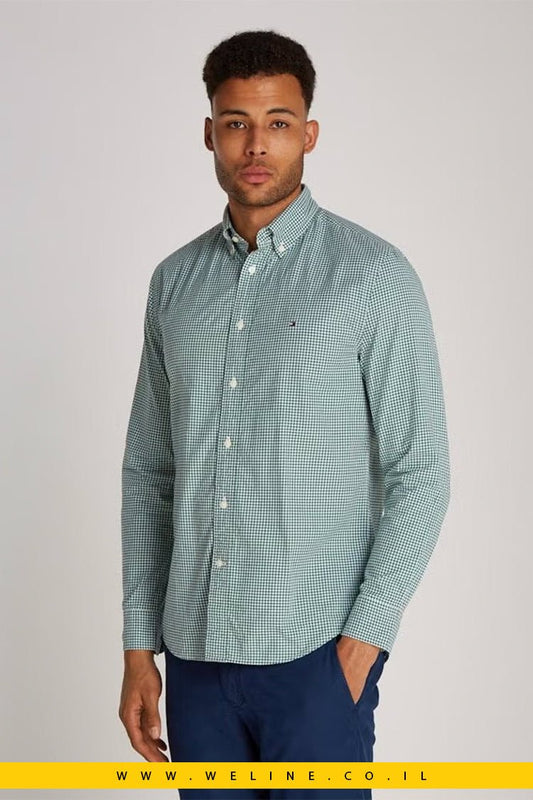 חולצת פופלין Essential Regular Fit מבית Tommy Hilfiger - WELINE.CO.IL