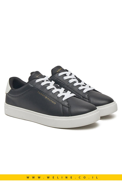 נעלי סניקרס Essential מעור לנשים מבית Tommy Hilfiger - WELINE.CO.IL