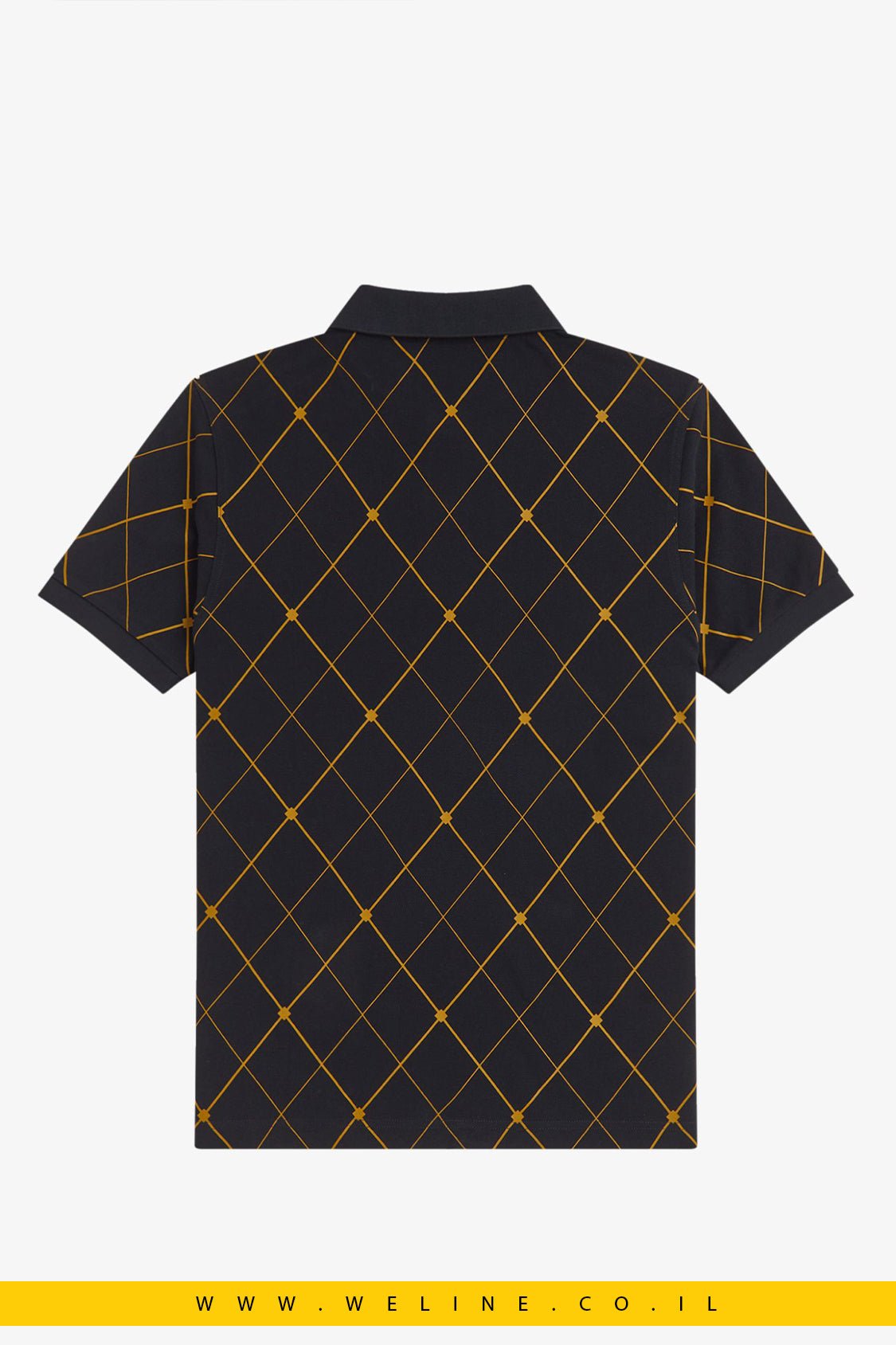 חולצת פולו Fred Perry Argyle Print - WELINE.CO.IL
