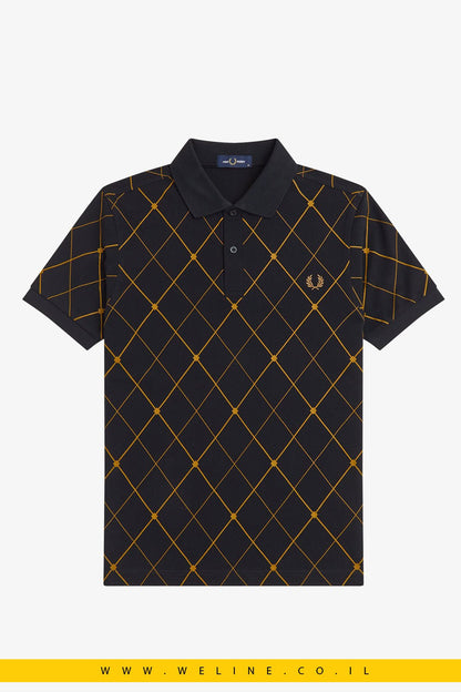 חולצת פולו Fred Perry Argyle Print - WELINE.CO.IL
