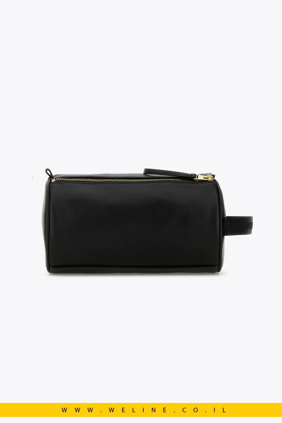 תיק רחצה מעור Fred Perry Black Leather Beauty Case - WELINE.CO.IL