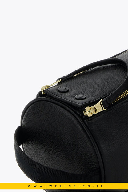 תיק רחצה מעור Fred Perry Black Leather Beauty Case - WELINE.CO.IL