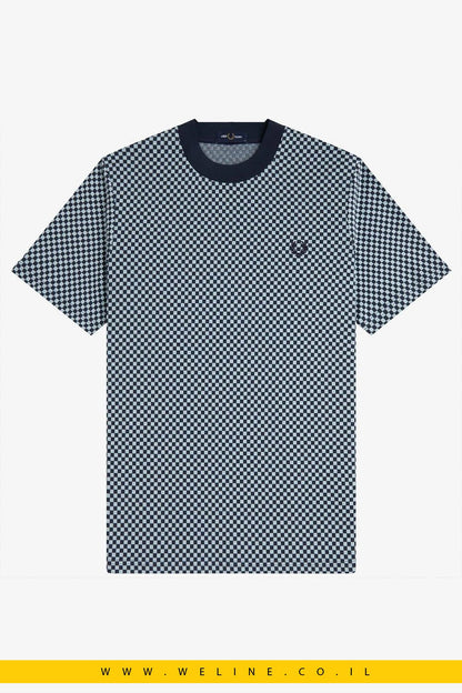 טי שירט Fred Perry Checkerboard Jacquard - WELINE.CO.IL