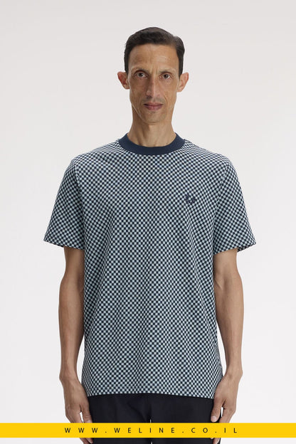 טי שירט Fred Perry Checkerboard Jacquard - WELINE.CO.IL