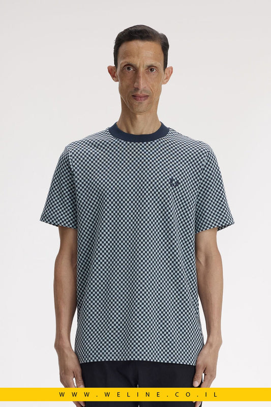 טי שירט Fred Perry Checkerboard Jacquard - WELINE.CO.IL
