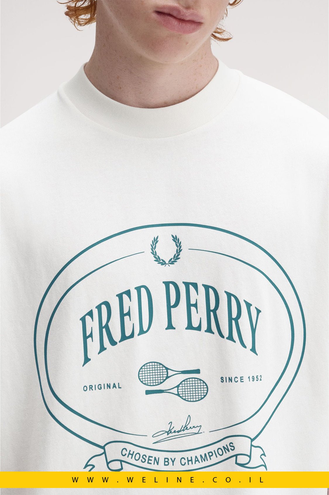 טי שירט Fred Perry Chosen By Champions - WELINE.CO.IL