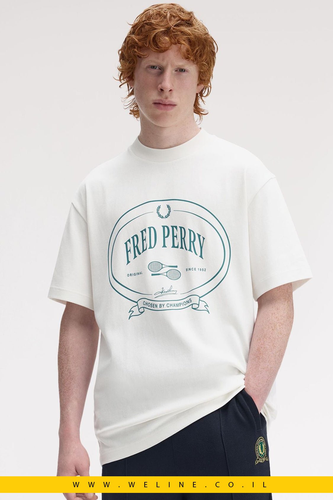 טי שירט Fred Perry Chosen By Champions - WELINE.CO.IL