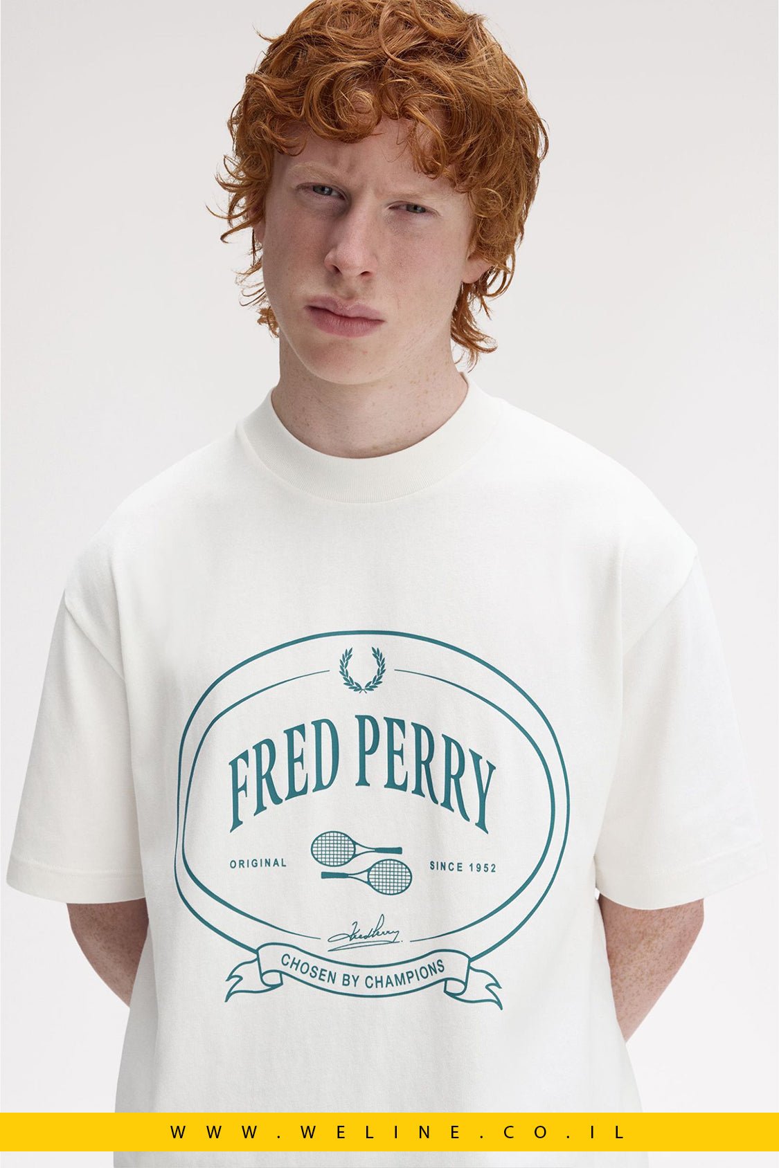 טי שירט Fred Perry Chosen By Champions - WELINE.CO.IL
