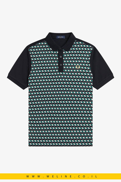 חולצת פולו Fred Perry Geometric Jacquard - WELINE.CO.IL