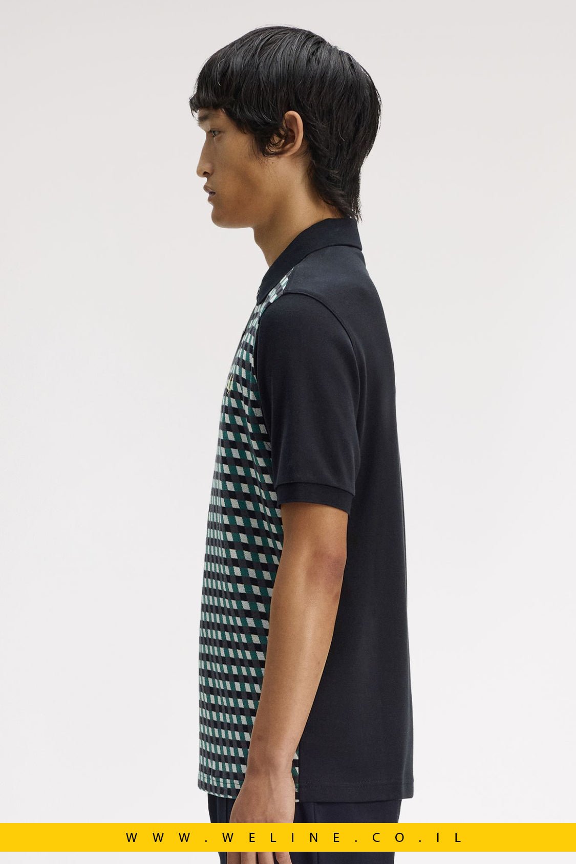 חולצת פולו Fred Perry Geometric Jacquard - WELINE.CO.IL