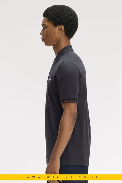 חולצת פולו Fred Perry Jacquard Cuff - WELINE.CO.IL