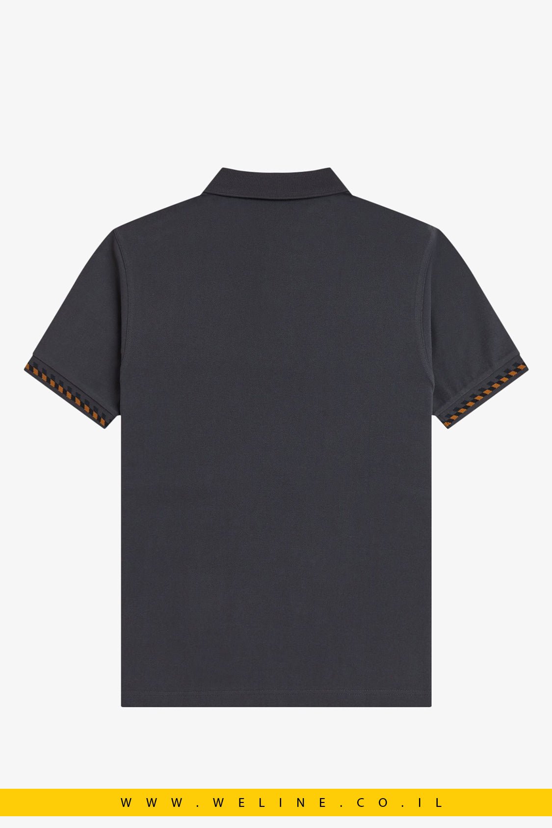 חולצת פולו Fred Perry Jacquard Cuff - WELINE.CO.IL