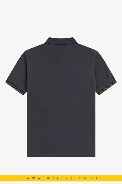 חולצת פולו Fred Perry Jacquard Cuff - WELINE.CO.IL