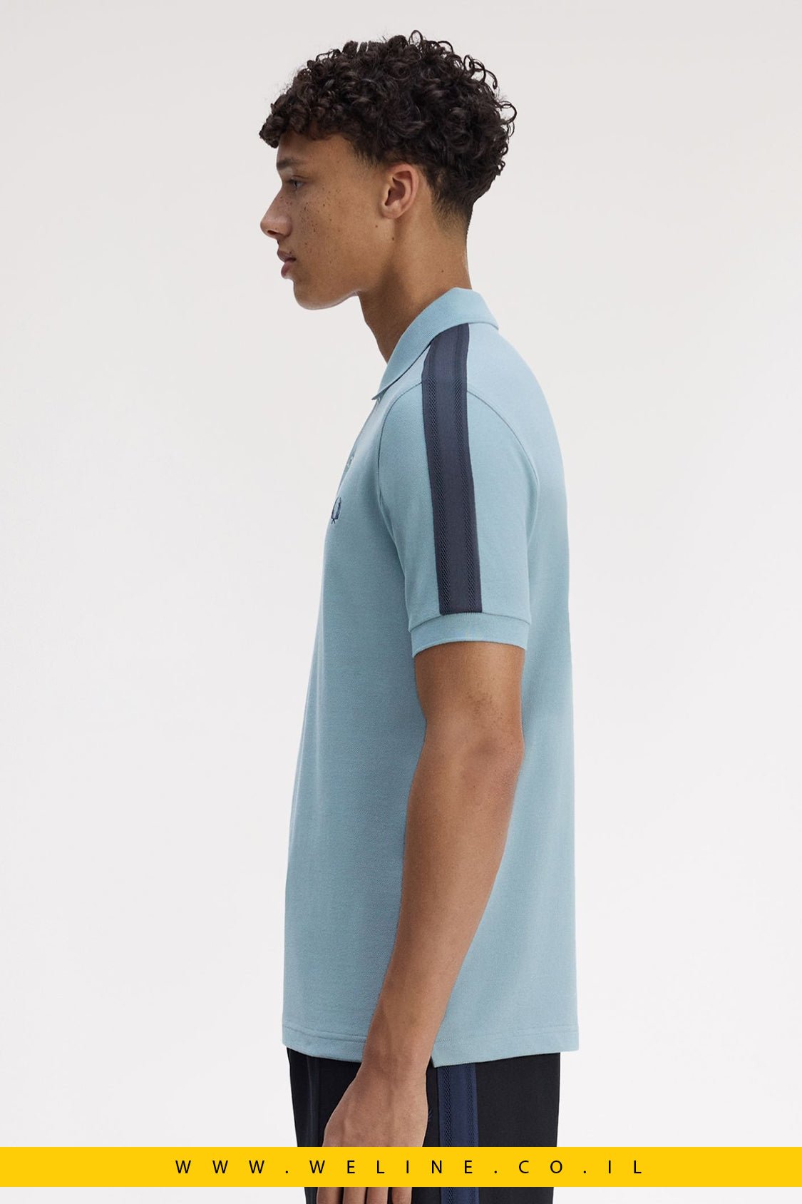 חולצת פולו Fred Perry Mesh Taped Polo Shirt - WELINE.CO.IL