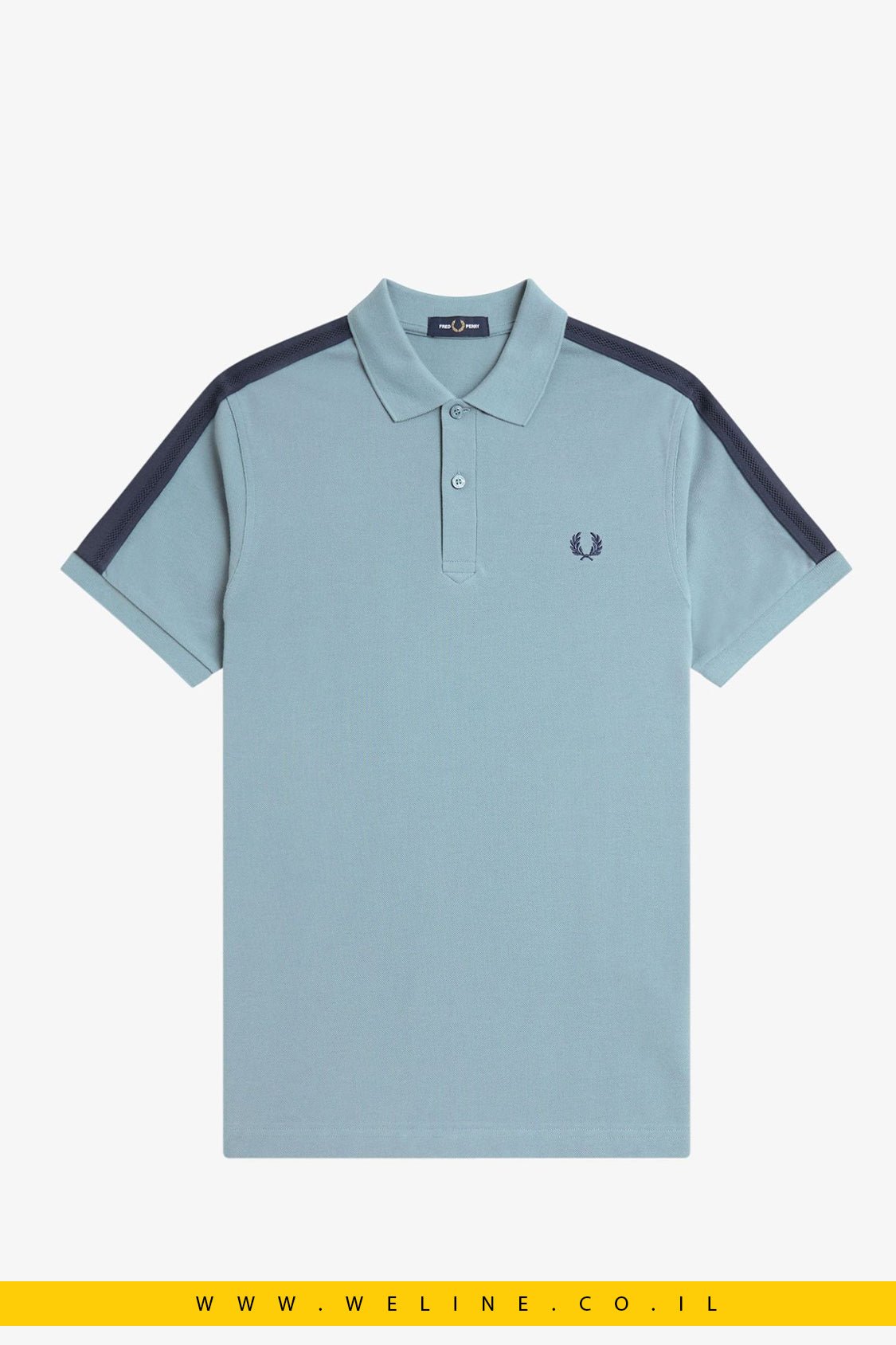 חולצת פולו Fred Perry Mesh Taped Polo Shirt - WELINE.CO.IL