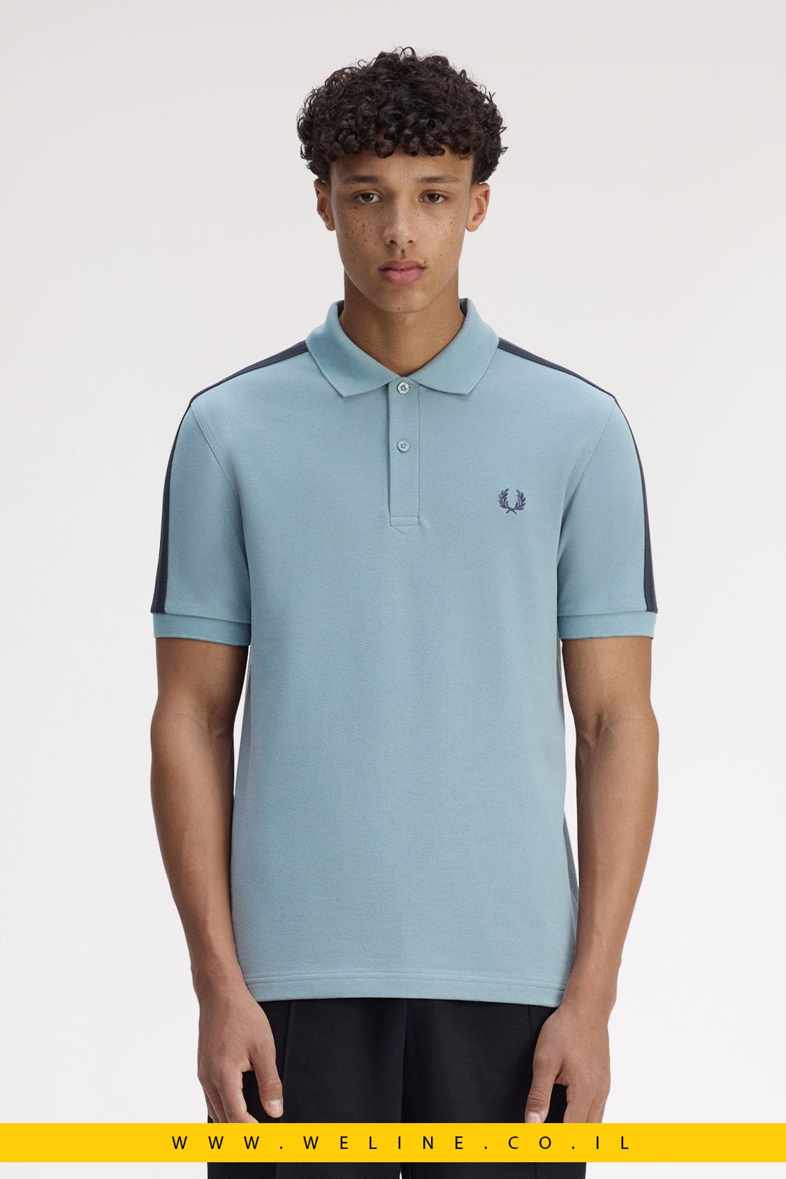 חולצת פולו Fred Perry Mesh Taped Polo Shirt - WELINE.CO.IL