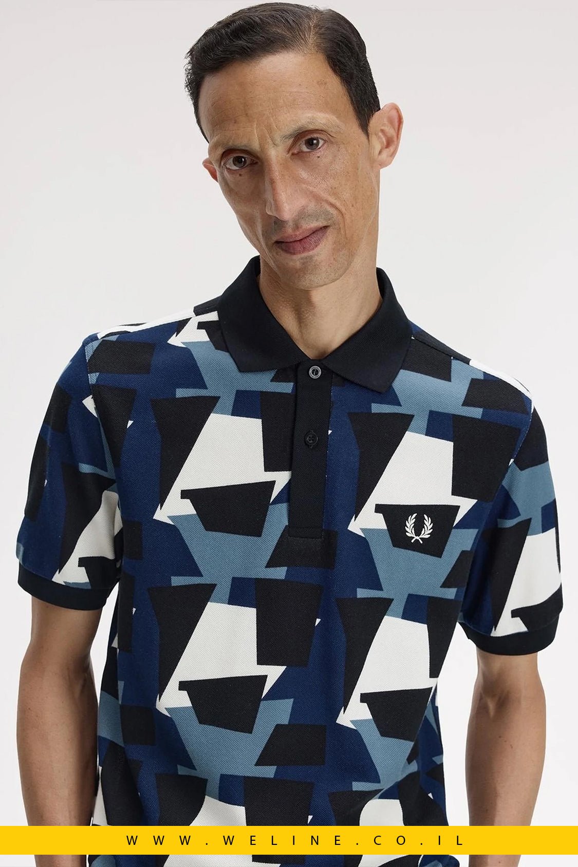 חולצת פולו Fred Perry מודפסת Regular Fit - WELINE.CO.IL