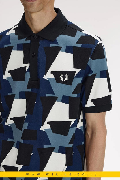 חולצת פולו Fred Perry מודפסת Regular Fit - WELINE.CO.IL