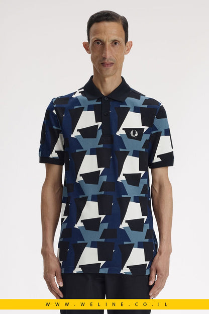 חולצת פולו Fred Perry מודפסת Regular Fit - WELINE.CO.IL