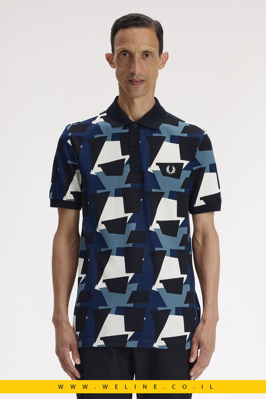 חולצת פולו Fred Perry מודפסת Regular Fit - WELINE.CO.IL