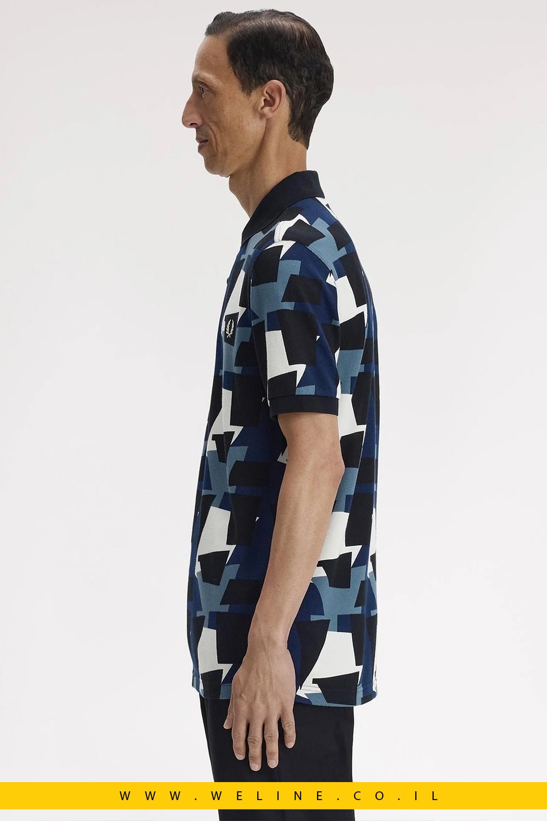 חולצת פולו Fred Perry מודפסת Regular Fit - WELINE.CO.IL