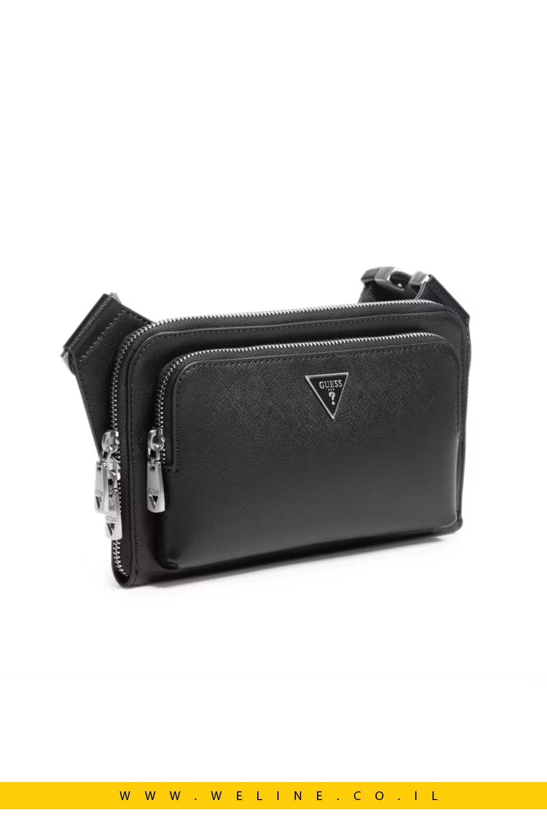 תיק פאוץ' שטוח GUESS Eco Milano Flat Bum Bag - WELINE.CO.IL