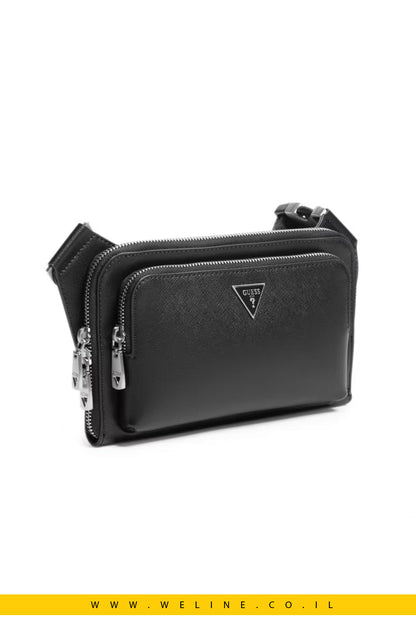 תיק פאוץ' שטוח GUESS Eco Milano Flat Bum Bag - WELINE.CO.IL