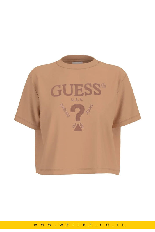 חולצת טי בג' נשים Guess FABIA Relaxed Fit - WELINE.CO.IL