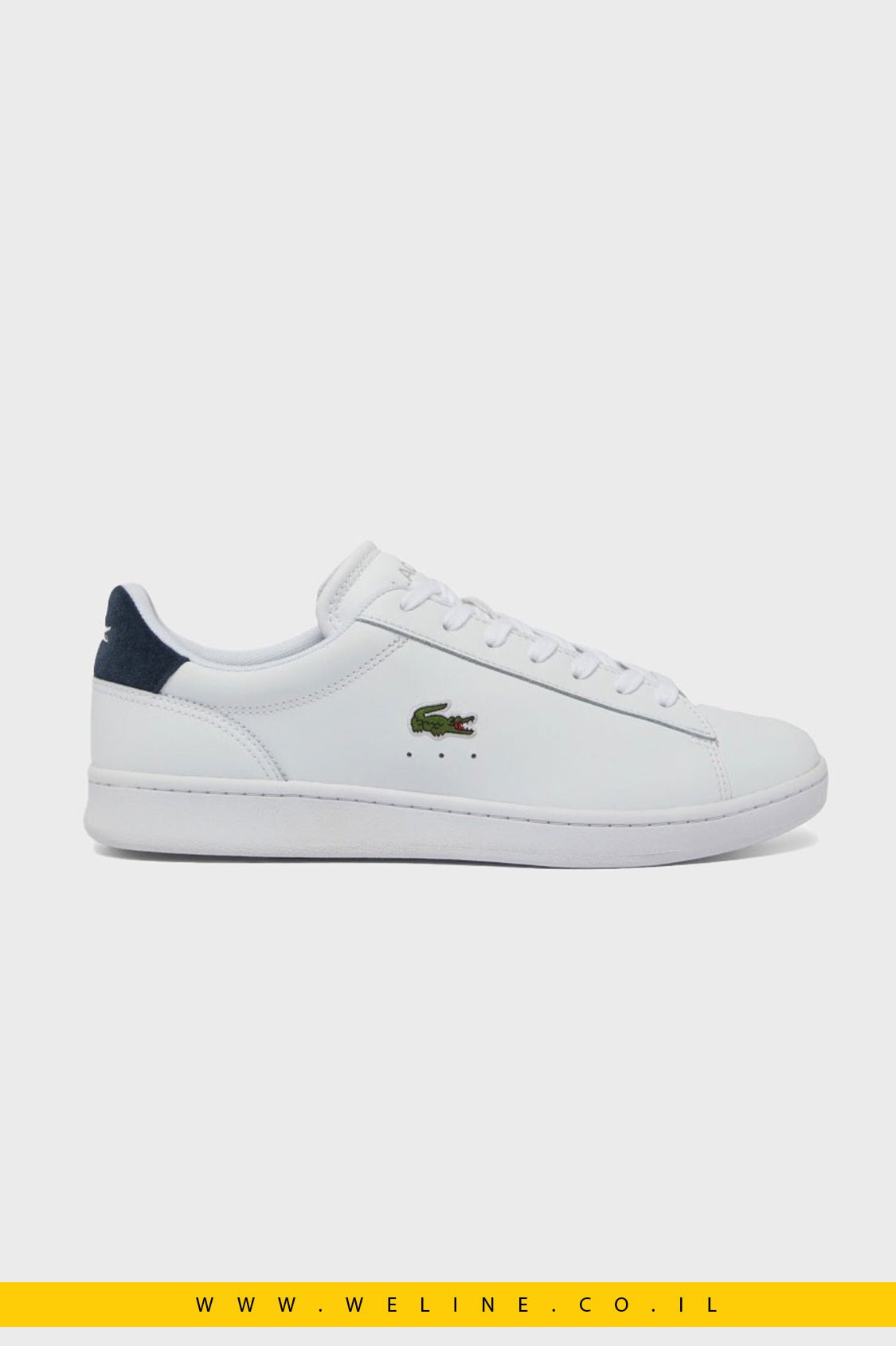 נעלי סניקרס עור לגברים Lacoste - WELINE.CO.IL
