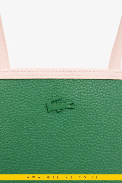 תיק דו-צדדי Lacoste Anna Reversible Tote with Pouch עם נרתיק - WELINE.CO.IL