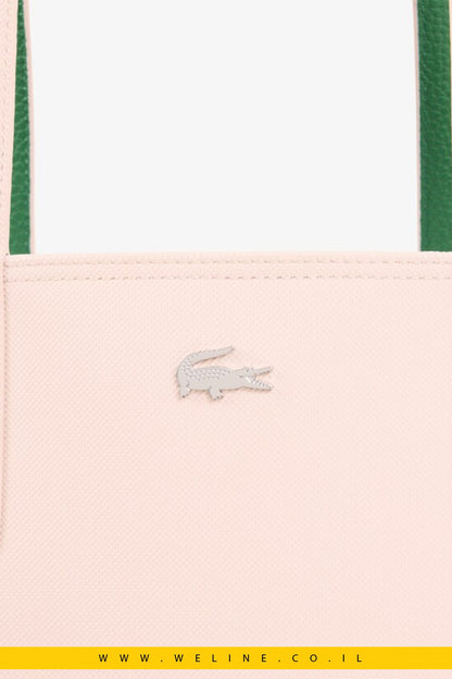 תיק דו-צדדי Lacoste Anna Reversible Tote with Pouch עם נרתיק - WELINE.CO.IL