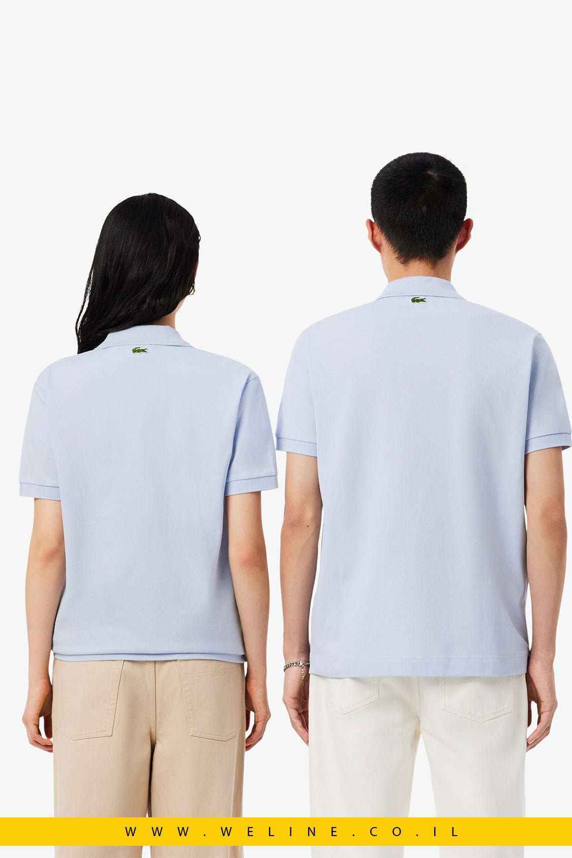 חולצת פולו Lacoste Classic Fit Embossed Branding יוניסקס - WELINE.CO.IL