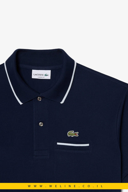 חולצת פולו Lacoste Classic Fit Pocket Accent L.12.12 - WELINE.CO.IL