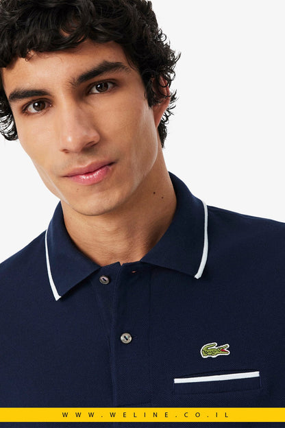 חולצת פולו Lacoste Classic Fit Pocket Accent L.12.12 - WELINE.CO.IL