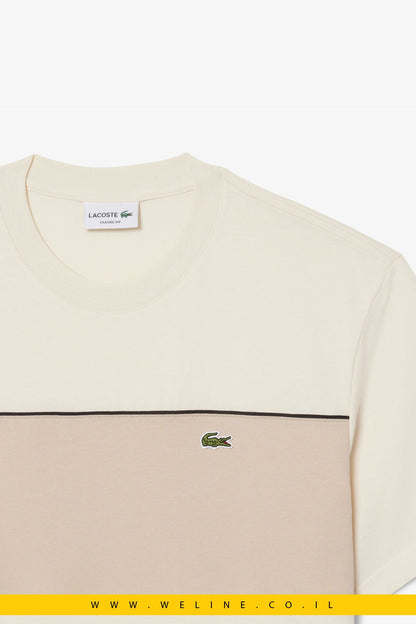 טי שירט Lacoste Colour-Block Cotton Classic Fit - WELINE.CO.IL