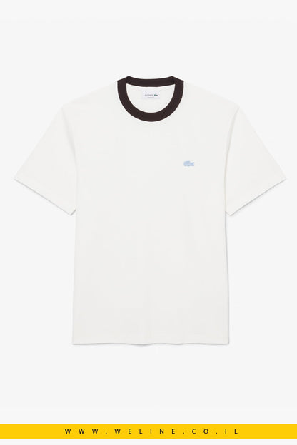 טי שירט Lacoste Colour-Block Cotton Classic Fit - WELINE.CO.IL