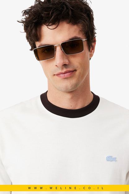 טי שירט Lacoste Colour-Block Cotton Classic Fit - WELINE.CO.IL