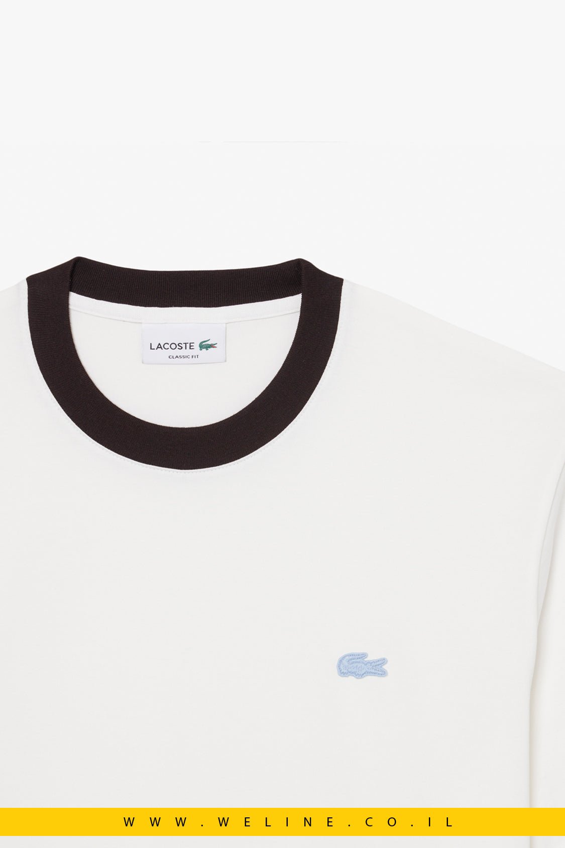 טי שירט Lacoste Colour-Block Cotton Classic Fit - WELINE.CO.IL