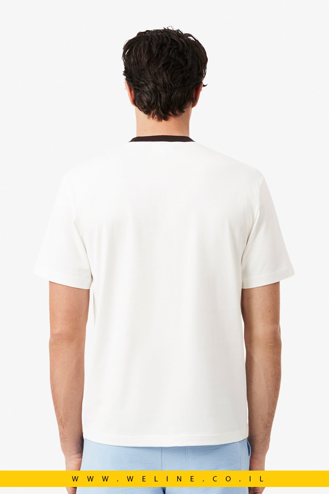 טי שירט Lacoste Colour-Block Cotton Classic Fit - WELINE.CO.IL