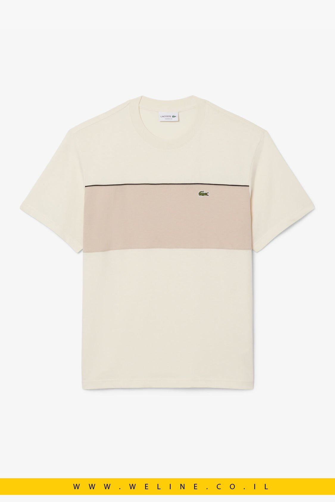 טי שירט Lacoste Colour-Block Cotton Classic Fit - WELINE.CO.IL