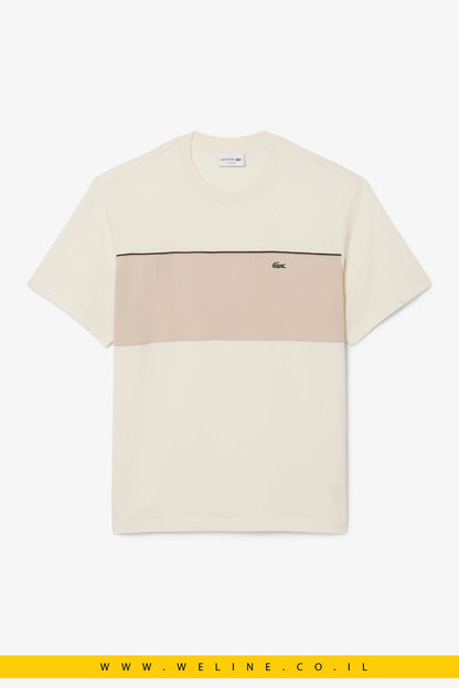 טי שירט Lacoste Colour-Block Cotton Classic Fit - WELINE.CO.IL
