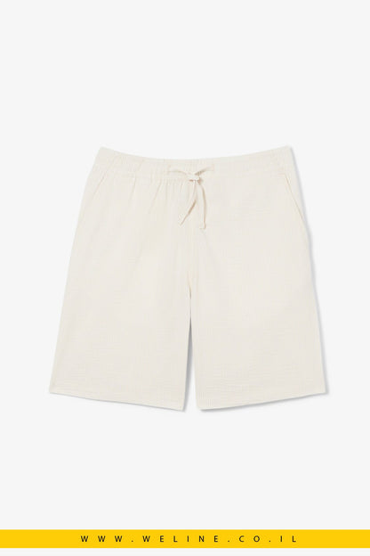 מכנסי שורט Lacoste Cotton Seersucker Relaxed Fit - WELINE.CO.IL