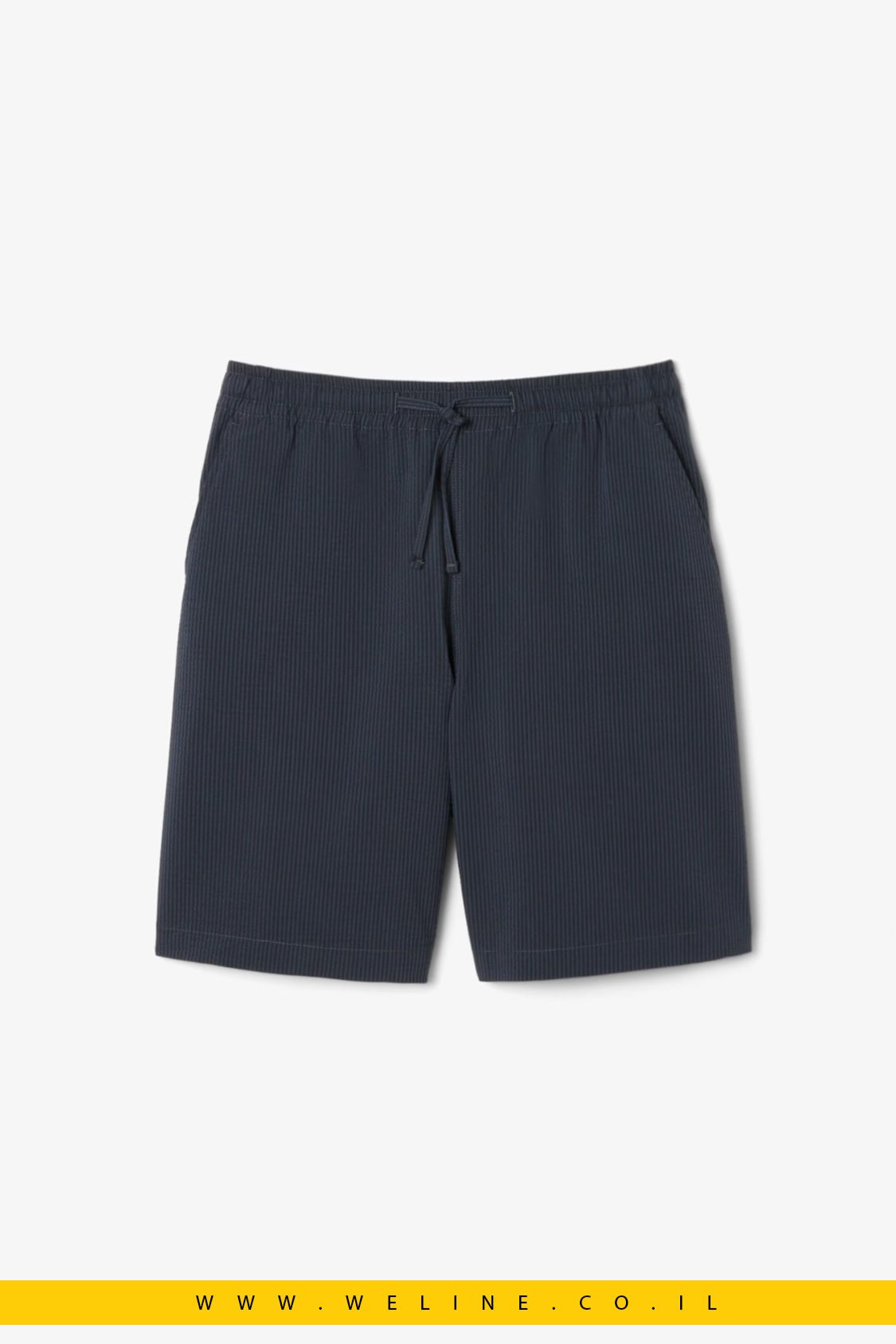 מכנסי שורט Lacoste Cotton Seersucker Relaxed Fit - WELINE.CO.IL