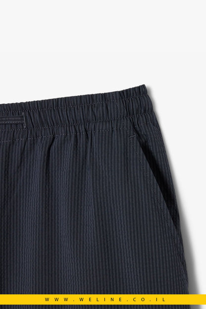 מכנסי שורט Lacoste Cotton Seersucker Relaxed Fit - WELINE.CO.IL